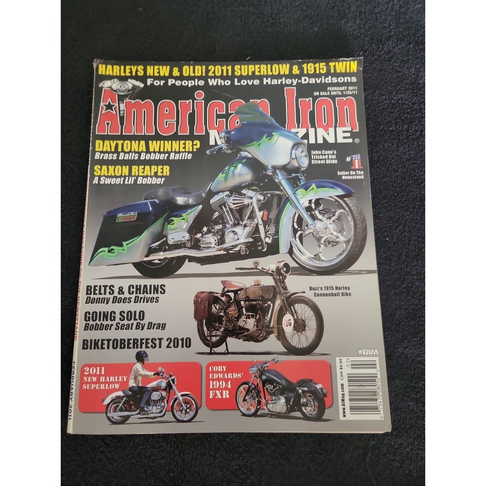 American Iron Magazine February 2011 Harley-Davidson 2011 Superlow 1915 Twin